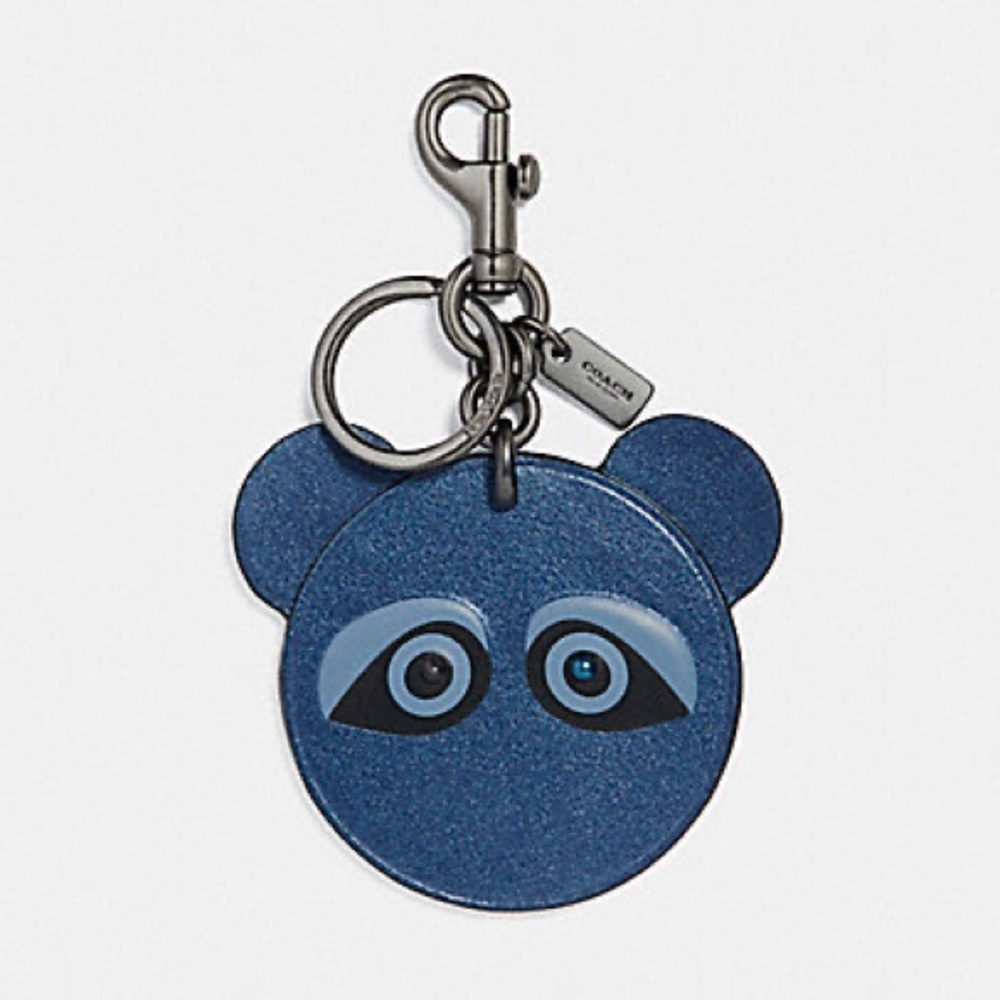 Coach bear face charm